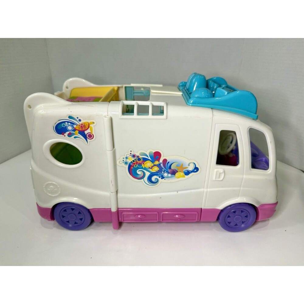 FISHER-PRICE LOVING FAMILY DOLLHOUSE BEACH VACATION CAMPER MOBILE HOME RV~VAN